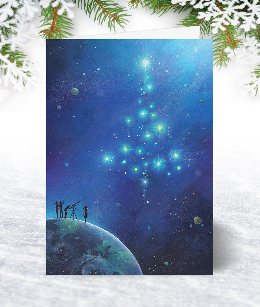 Blue Corporate Christmas Cards