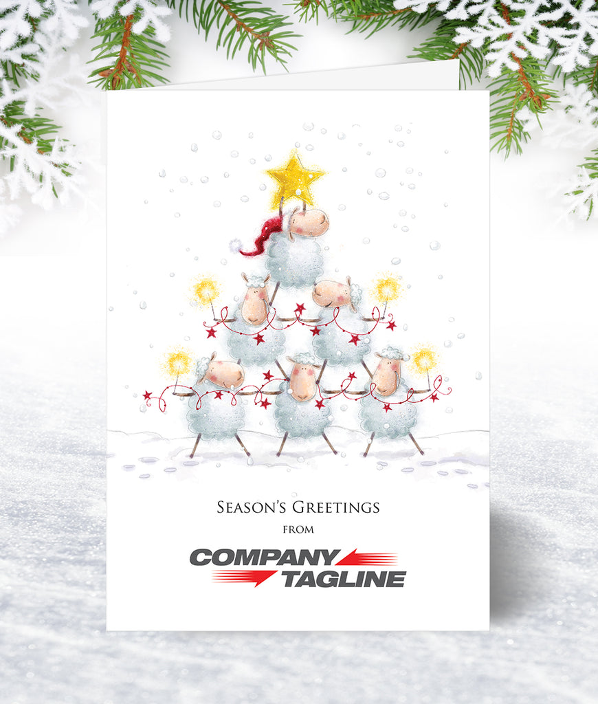 Corporate Christmas Cards with Front Logo