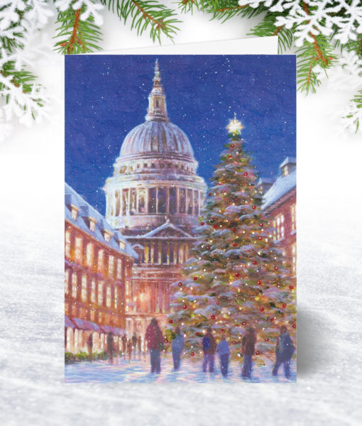 Snowy St Pauls Christmas Card