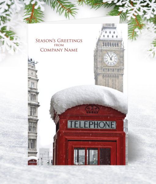 Telephone Box and Big Ben Christmas Card