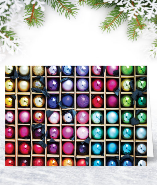 Box of Baubles Baubles Christmas Card