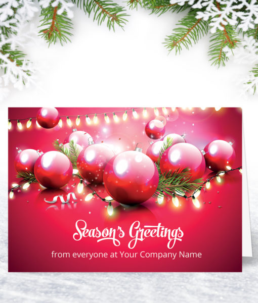 In the Pink Christmas Card Design