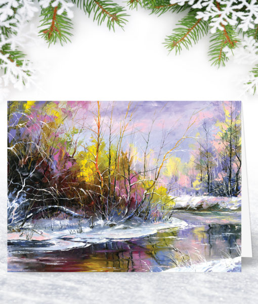 L0124 Shades of Winter Christmas Card