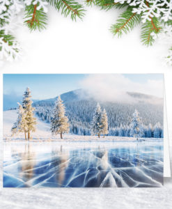 Frozen Lake Christmas Card