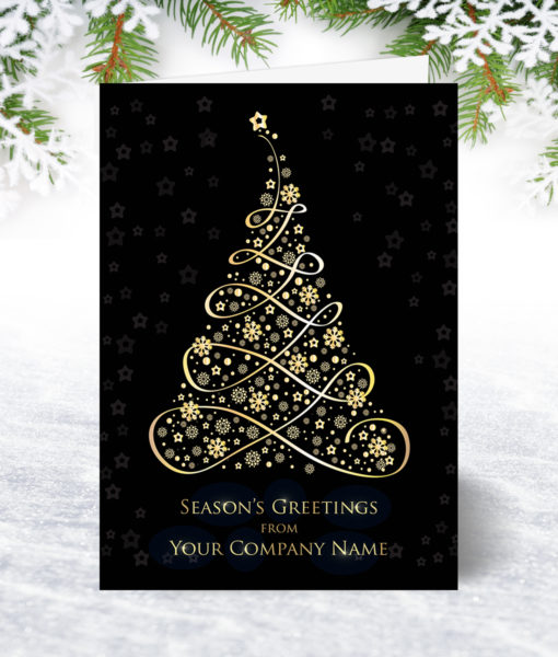 Snowflake Tree Christmas Card