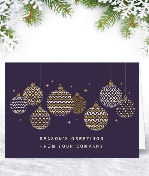 Classic Personalised Company Christmas Card