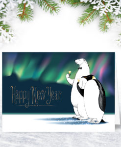 Personalised New Years Christmas Card