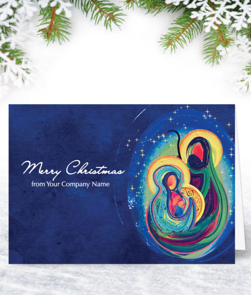 The Birth Religious Christmas Card