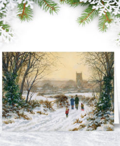 A Winter Walk Christmas Card