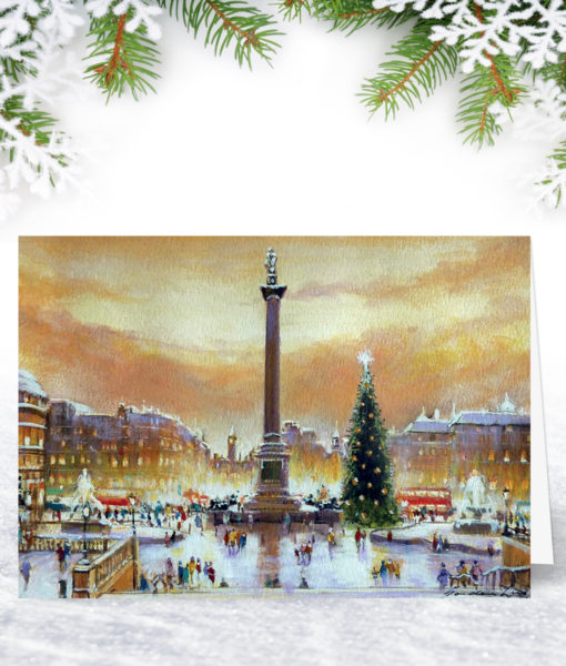 Trafalgar Square London Christmas Card