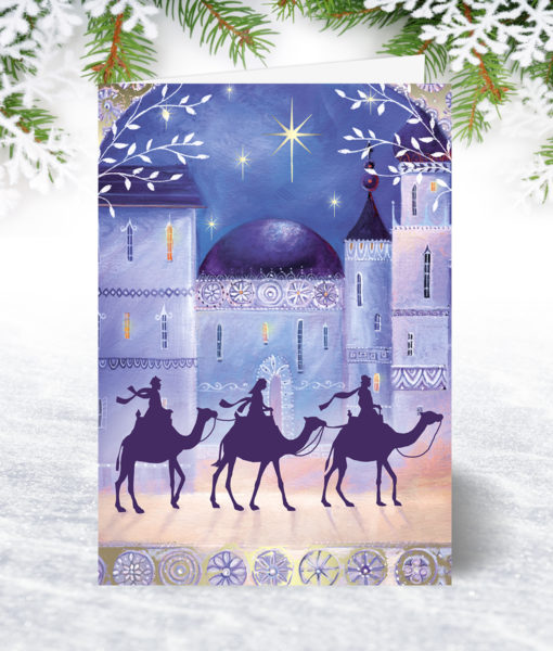 Holy Night Personalised Christmas Card