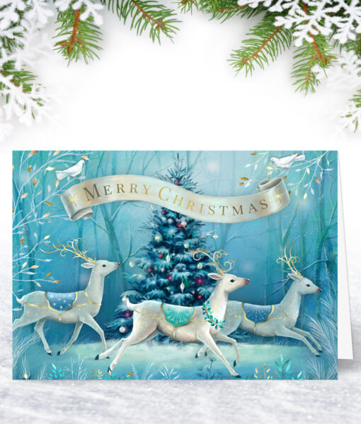 Enchanted Reindeer Christmas Card