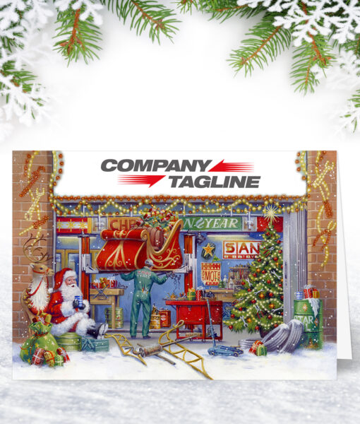Car Mechanic Corporate Christmas Cards