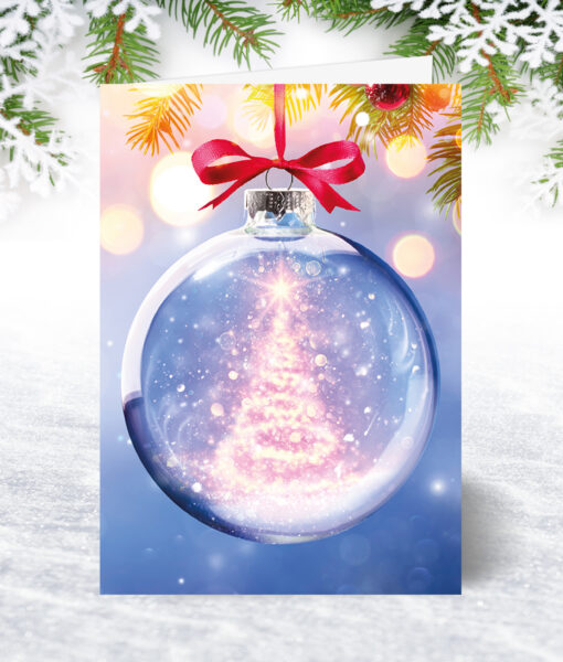Crystal Bauble Business Christmas Card