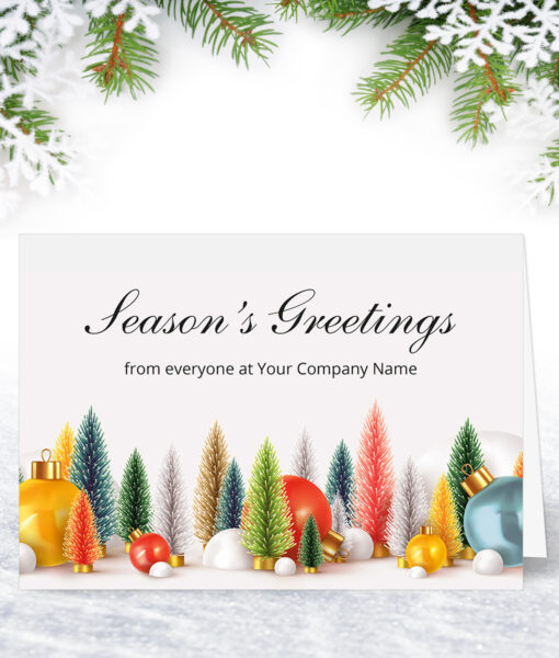 Festive Personalised Business Christmas Card